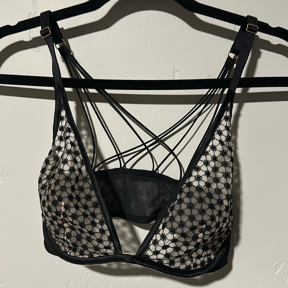 Sheer plunge bra. VS. only worn a couple times